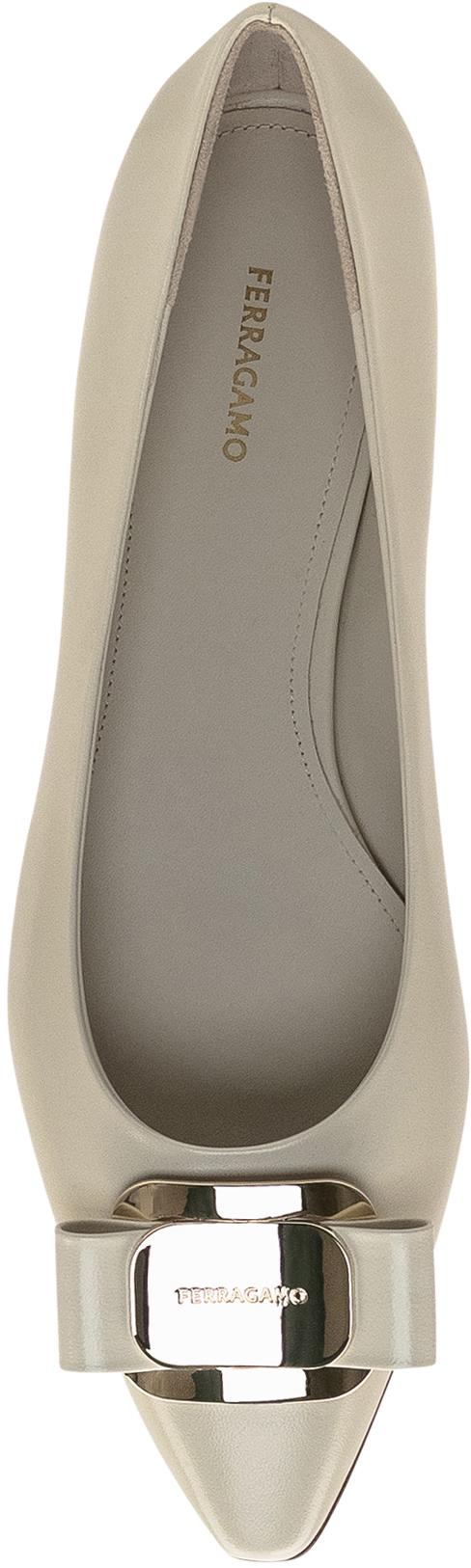 25SS 살바토레 페라가모 플랫 슈즈 01H585768695 WHITE - SALVATORE FERRAGAMO