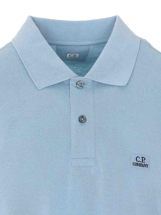 26SS 씨피 컴퍼니 폴로 티셔츠 20CMPL721A 005263W809 Clear Blue - C.P. COMPANY