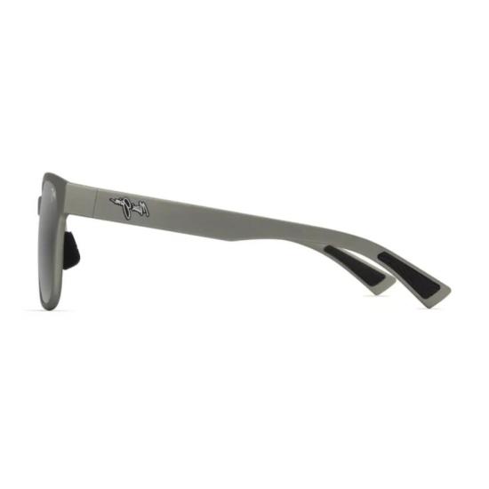  마우이짐 선글라스 Paulele Af 무광 회색 사각 , 은은한 로고 포인트 - MAUI JIM