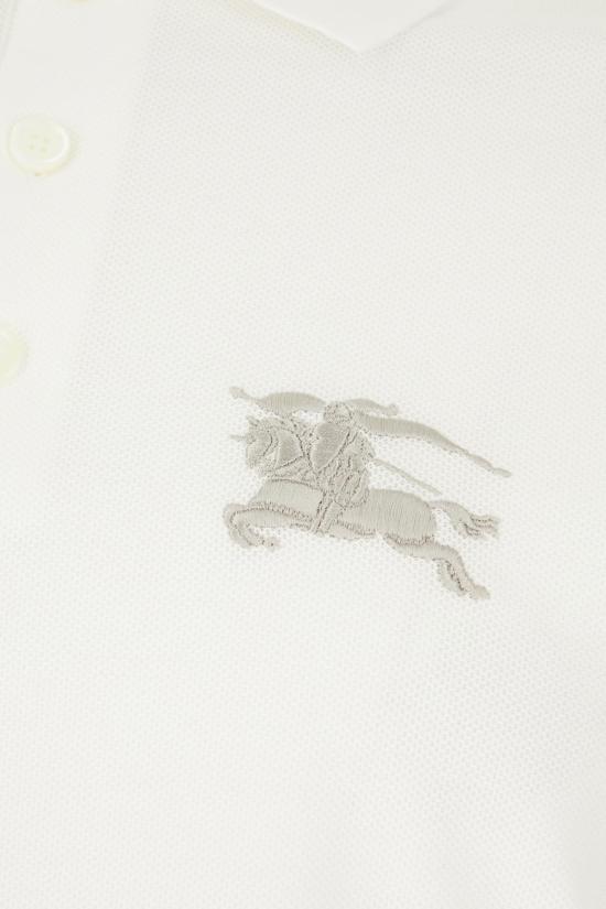 26SS 버버리 메탈릭 EKD 코튼 폴로 셔츠 8119009B7078 WHITE - BURBERRY