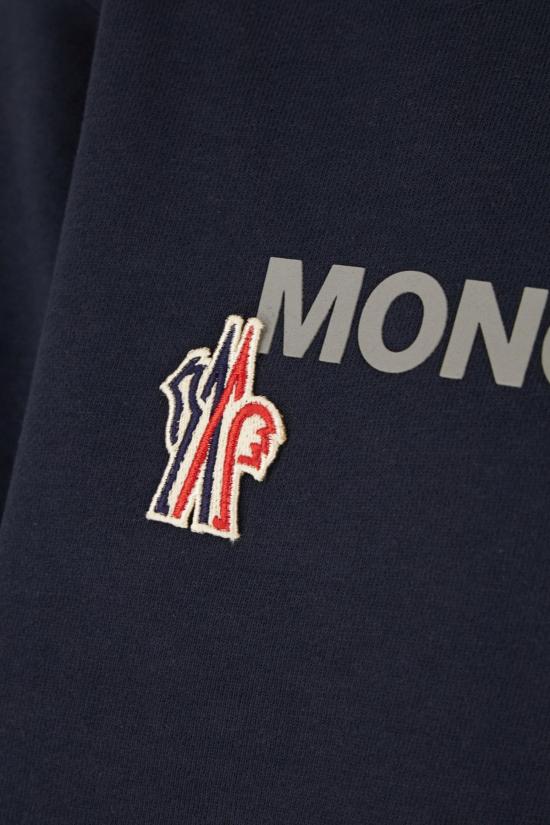 26SS 몽클레어 후드 티셔츠 8G000118098U742 BLUE - MONCLER