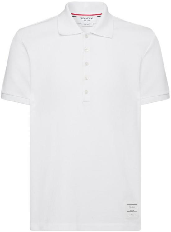 26SS 톰브라운 클래식 피케 4바 숏슬리브 폴로 티셔츠 MJP110P00050100 WHITE