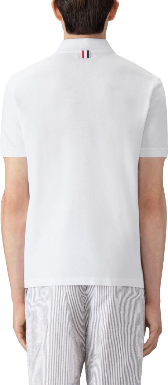 26SS 톰브라운 클래식 피케 4바 숏슬리브 폴로 티셔츠 MJP110P00050100 WHITE - THOM BROWNE