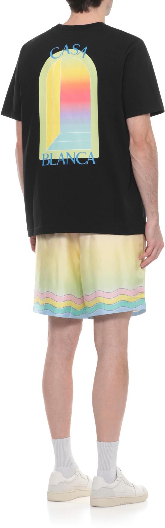 26SS 카사블랑카 탑 MSP26JTS00114 BLACK - CASABLANCA