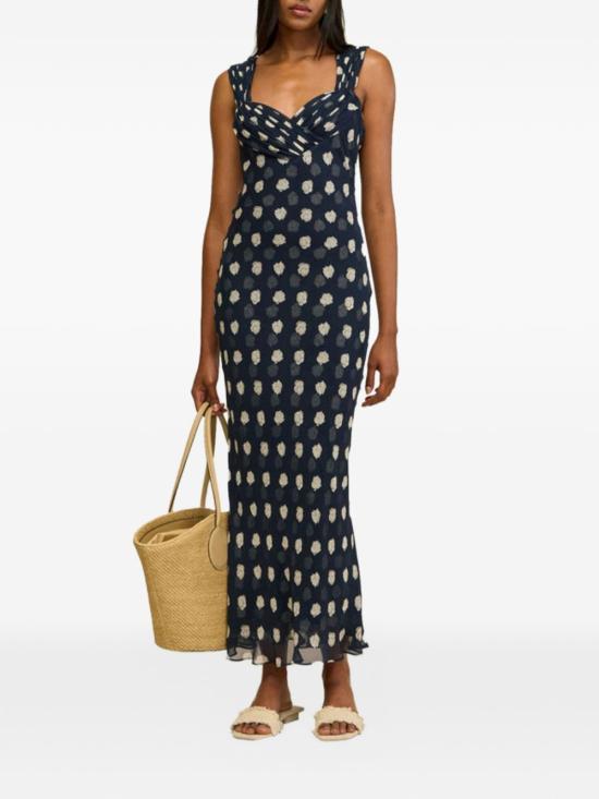 26SS 컬트 가이아 롱 원피스 DR32698CH3284 SMALLDOTDEEPLAKE Azzurro - CULT GAIA