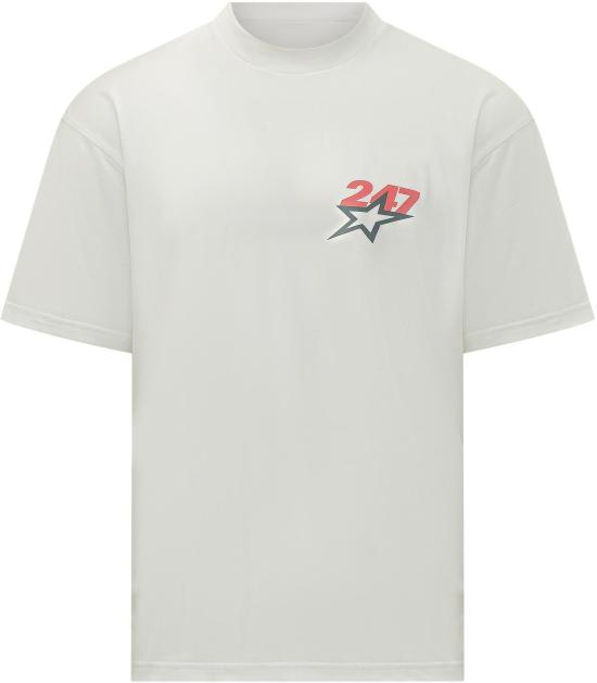 26SS 리프레젠트 반팔 티셔츠 247M10014172 WHITE