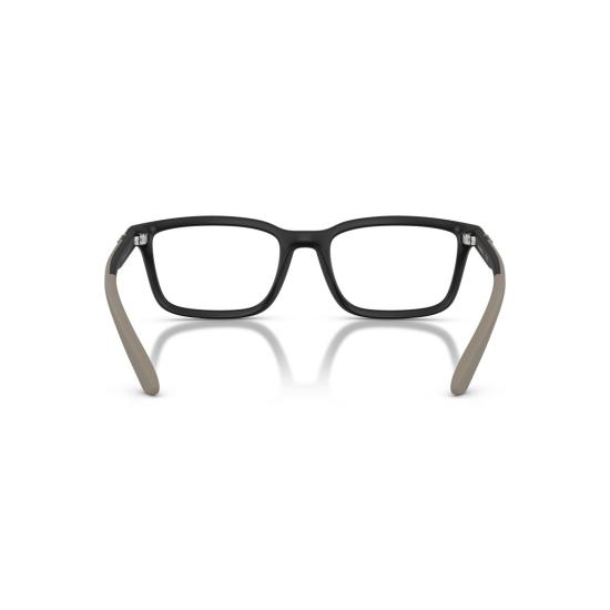26SS 엠포리오 아르마니 안경 0Ea3259 무광 블랙 직사각형 안경테 (토프 색상 템플 포함) - EMPORIO ARMANI