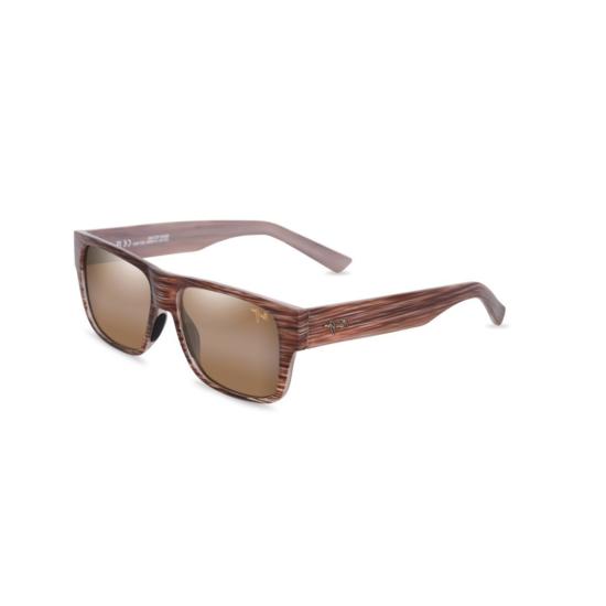  마우이짐 선글라스 케아히 직사각형 나무결 무늬  (갈색 렌즈) - MAUI JIM