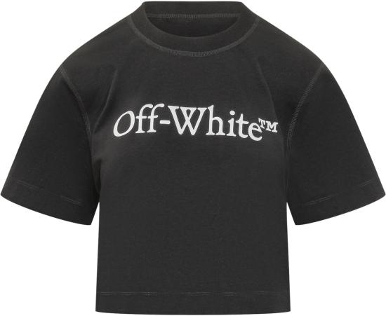 26SS 오프화이트 반팔 티셔츠 2AA090C99JER0051001 BLACK