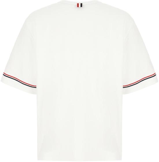 25SS 톰브라운 탑 MJS282AJ0199100 WHITE - THOM BROWNE