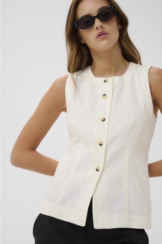  Inwear 베스트 인웨어 엘리 웨이스트코트 화이트 - OTHER BRANDS