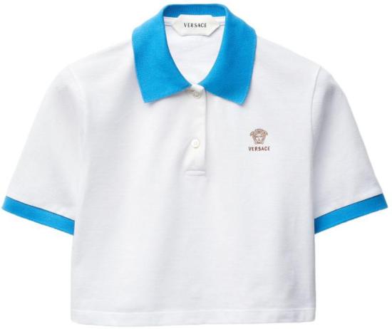 26SS 베르사체 폴로 티셔츠 10242351A176812W9H0 WHITE