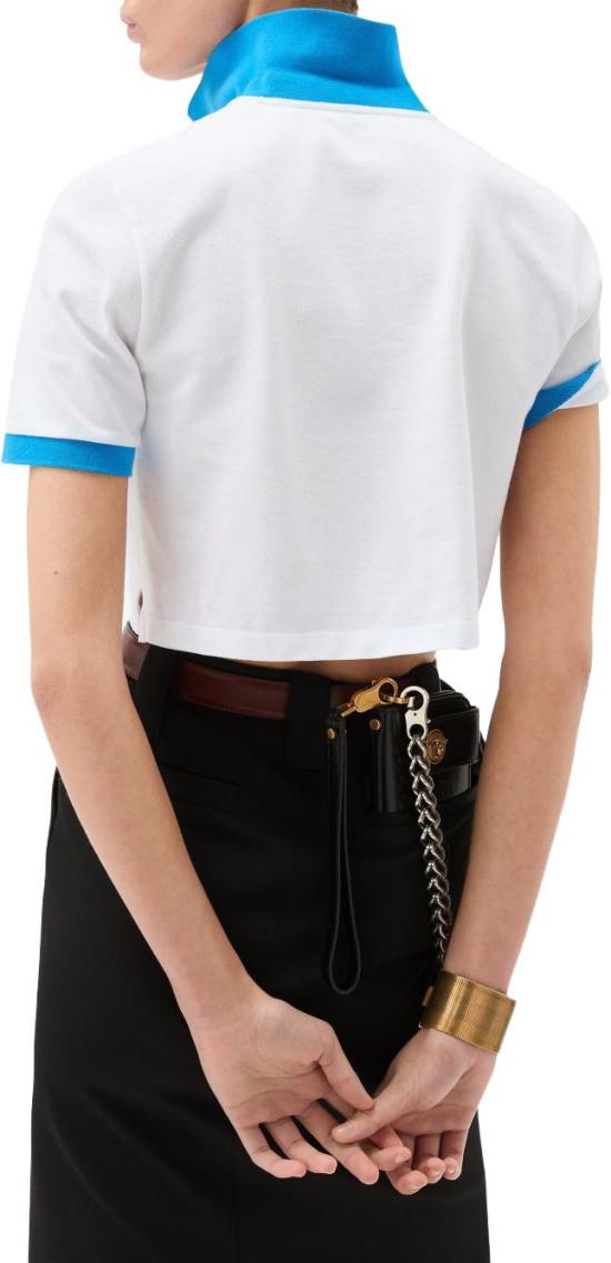 26SS 베르사체 폴로 티셔츠 10242351A176812W9H0 WHITE - VERSACE