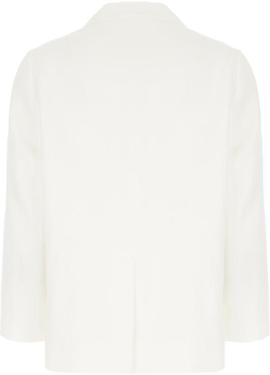 26SS 브루넬로 쿠치넬리 모닐리 비스코스 & 리넨 플루이드 트윌 블레이저 MH1267621C600 WHITE - BRUNELLO CUCINELLI