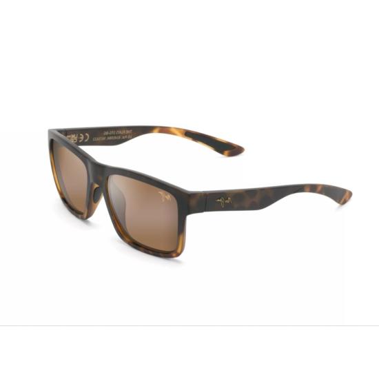  마우이짐 선글라스 플랫 디자인의 직사각형 호피무늬  (갈색 렌즈) - MAUI JIM