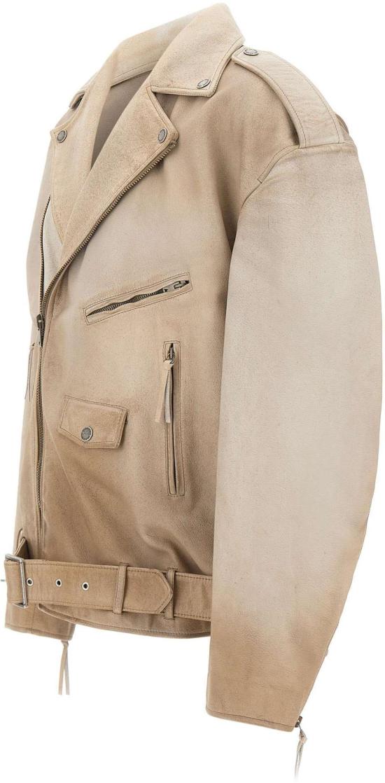 26SS 골든구스 가죽 자켓 GUP02535P00230415155 BEIGE - GOLDEN GOOSE