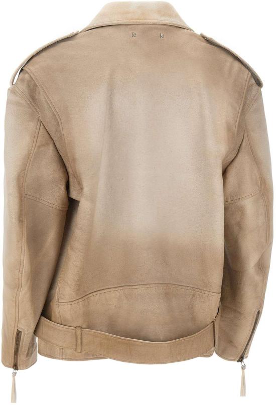 26SS 골든구스 가죽 자켓 GUP02535P00230415155 BEIGE - GOLDEN GOOSE
