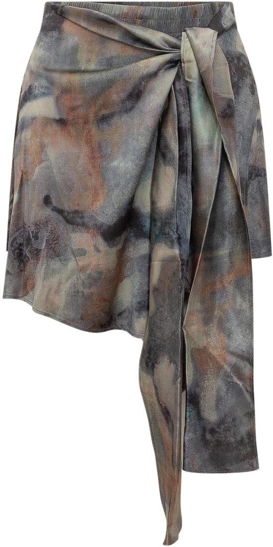 26SS 디젤 printed satin 스커트 A212250DMBN8ATA DIVERS
