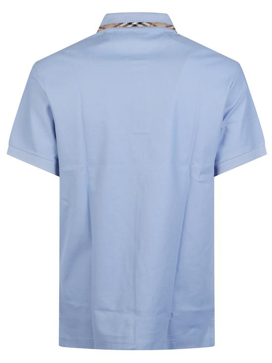 26SS 버버리 체크 트리밍 코튼 폴로셔츠 8126956 A1647 - BURBERRY