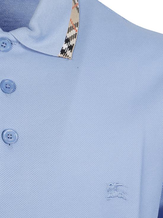 26SS 버버리 체크 트리밍 코튼 폴로셔츠 8126956 A1647 - BURBERRY