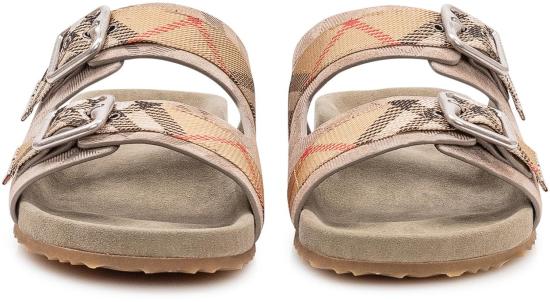 26SS 버버리 체크 스웨이드 얼친 샌들 8122994C5120 BEIGE - BURBERRY