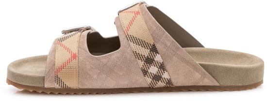 26SS 버버리 체크 스웨이드 얼친 샌들 8122994C5120 BEIGE - BURBERRY