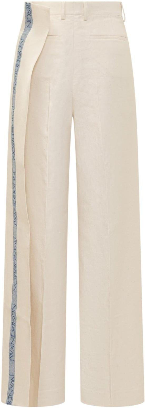  JW앤더슨 스트레이트 팬츠 TR0334PG1483046 WHITE - JW ANDERSON
