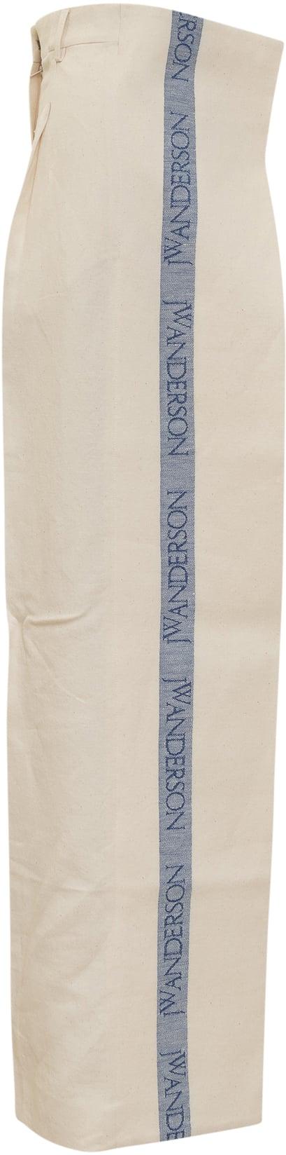  JW앤더슨 스트레이트 팬츠 TR0334PG1483046 WHITE - JW ANDERSON