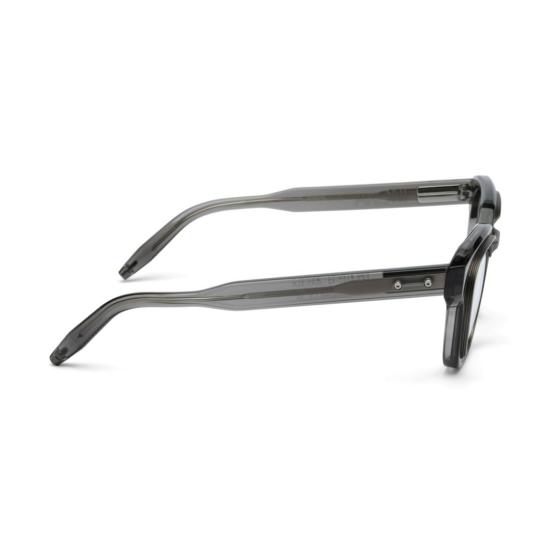  아코니 안경 반투명 스모키 그레이 마감의 아폴로 스퀘어 프레임 안경 - AKONI