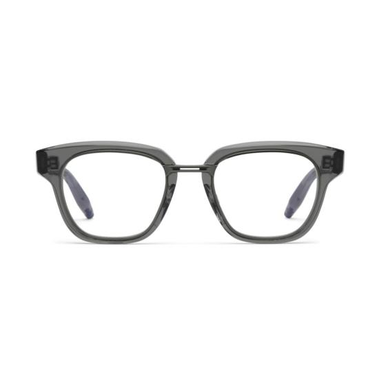  아코니 안경 반투명 스모키 그레이 마감의 아폴로 스퀘어 프레임 안경