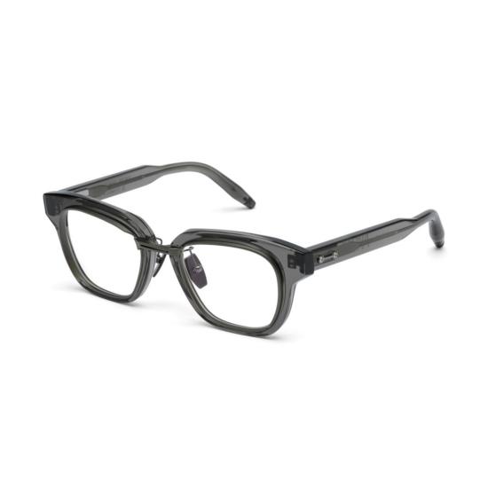  아코니 안경 반투명 스모키 그레이 마감의 아폴로 스퀘어 프레임 안경 - AKONI