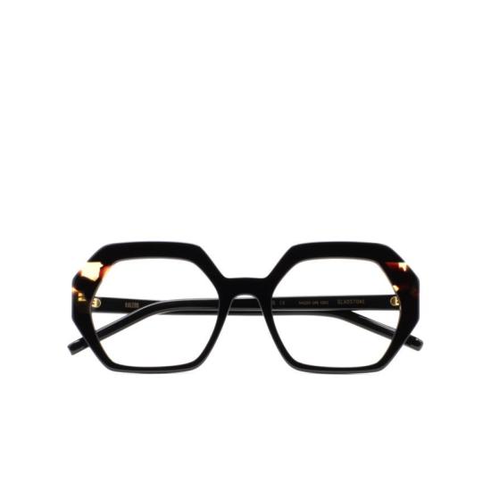  칼레오스 안경 글래드스톤 육각형 기하학적 안경테 (호피 무늬 포인트)