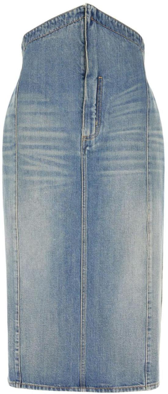 25SS 알렉산더 맥퀸 데님 스커트 817920QMACV4315 BLUE