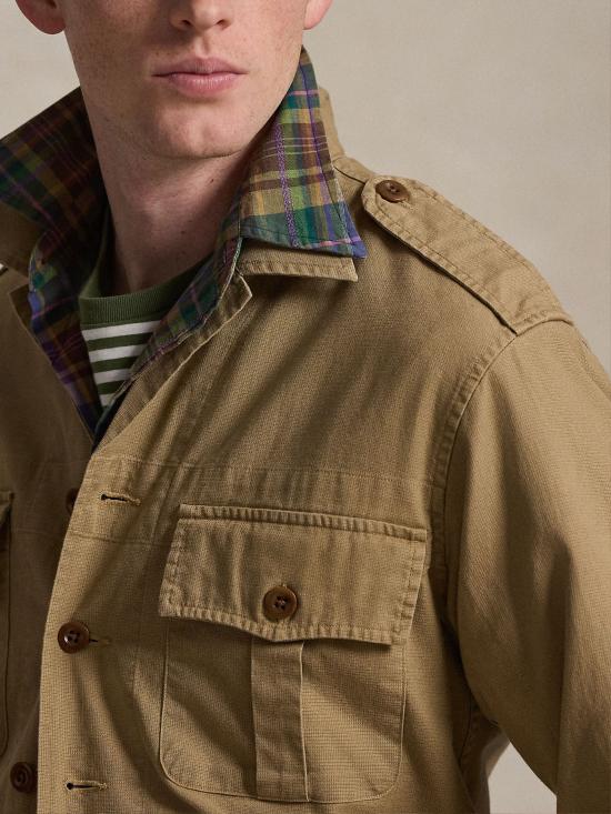 26SS 랄프 로렌 긴팔 셔츠 710P08230 001 Beige - RALPH LAUREN