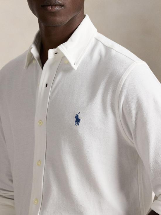 26SS 랄프 로렌 긴팔 셔츠 710654408 003 Bianco - RALPH LAUREN