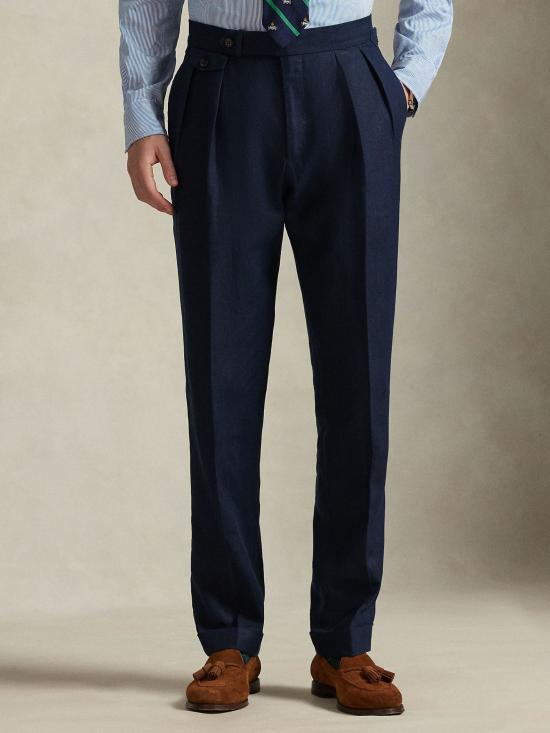 26SS 랄프 로렌 스트레이트 팬츠 715870708 001 Blu - RALPH LAUREN