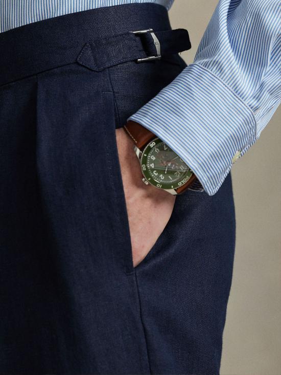 26SS 랄프 로렌 스트레이트 팬츠 715870708 001 Blu - RALPH LAUREN