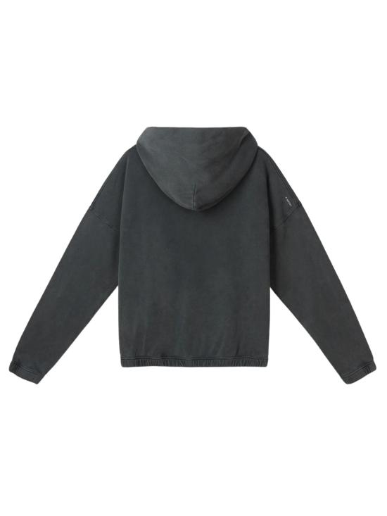 26SS 새티스파이 후드 티셔츠 11046 SAB00A02 Black - SATISFY