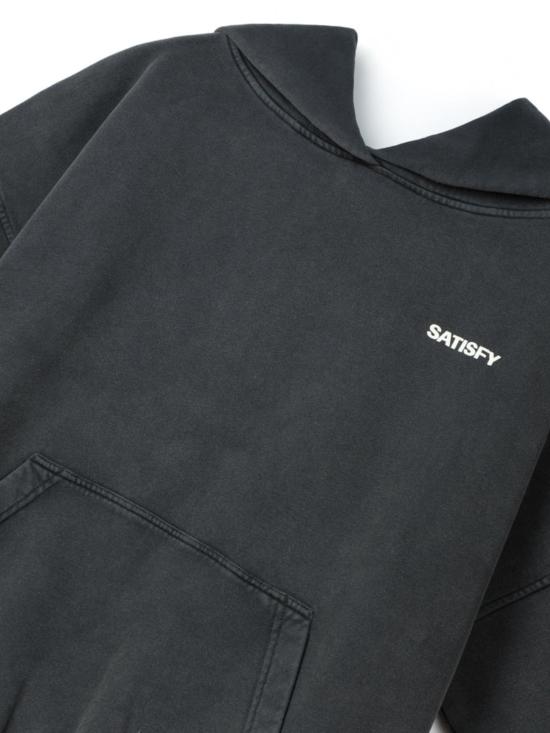 26SS 새티스파이 후드 티셔츠 11046 SAB00A02 Black - SATISFY