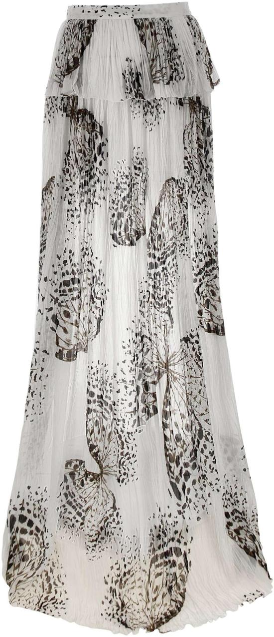 26SS 블루마린 롱 스커트 4G111AM1025 WHITE - BLUMARINE