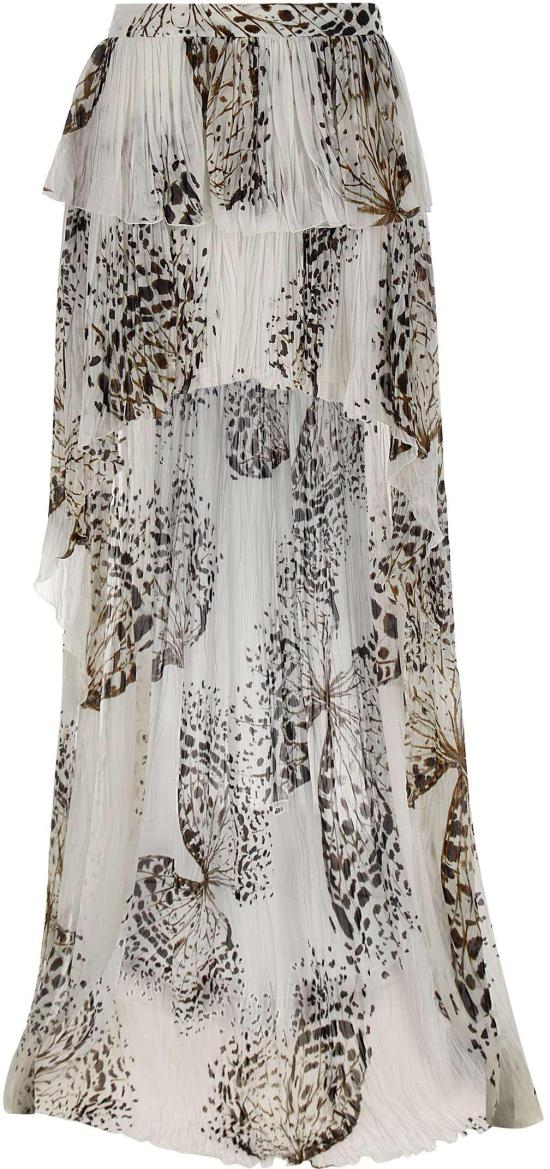 26SS 블루마린 롱 스커트 4G111AM1025 WHITE