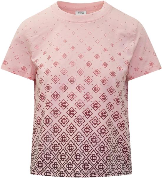 26SS 카사블랑카 반팔 티셔츠 WSS26JTS09501 PINK