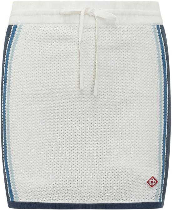 26SS 카사블랑카 숏 스커트 WSS26KW126401 WHITE