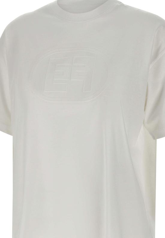 25SS 엘리자베타프랜치 반팔 티셔츠 MA60N51E2270 WHITE - ELISABETTA FRANCHI