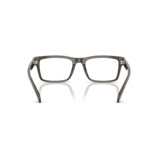 26SS 엠포리오 아르마니 안경 0Ea3254 반투명 스모키 그레이 아세테이트 소재 직사각형 안경테 - EMPORIO ARMANI
