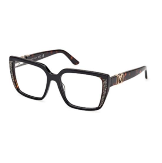  게스 안경 GM50013 오버사이즈 스퀘어 프레임  (호피무늬 템플)