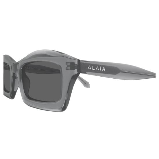 25FW 알라이아 선글라스 Aa0089s 직사각형 프레임 , 반투명 스모키 그레이 색상 - ALAIA