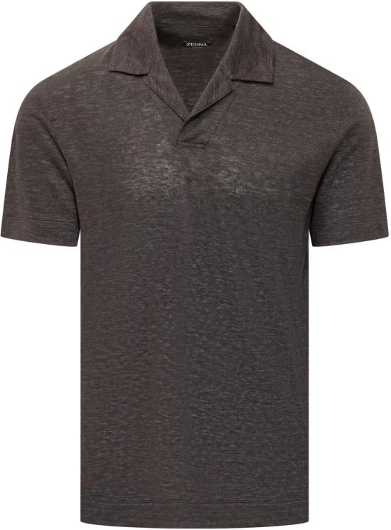 26SS 에르메네질도제냐 폴로 티셔츠 UH352A3H747M09 BROWN