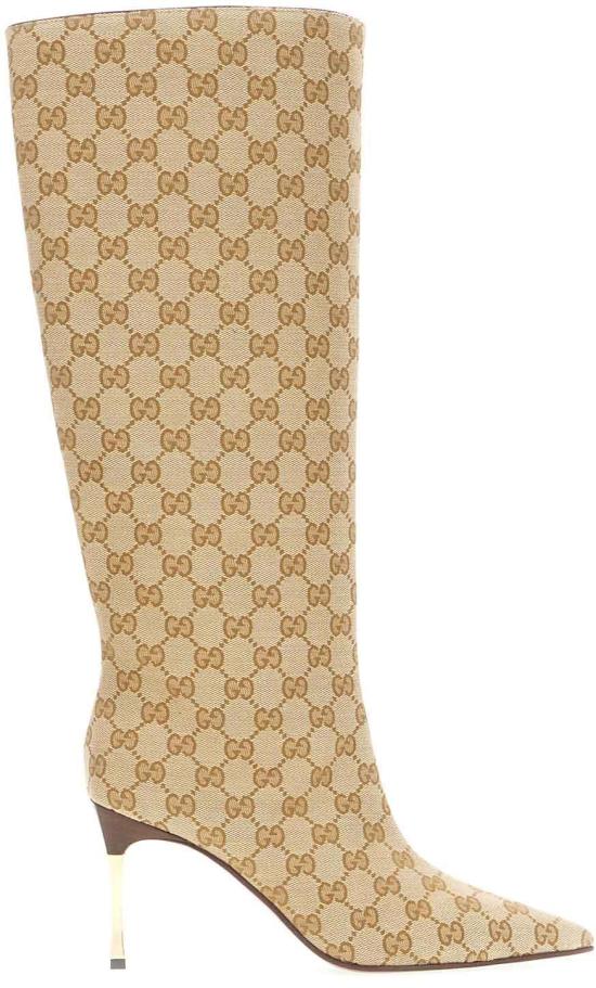 26SS 구찌 GG 캔버스 밤쉘 부츠 865623FAFWD9611 DIVERS