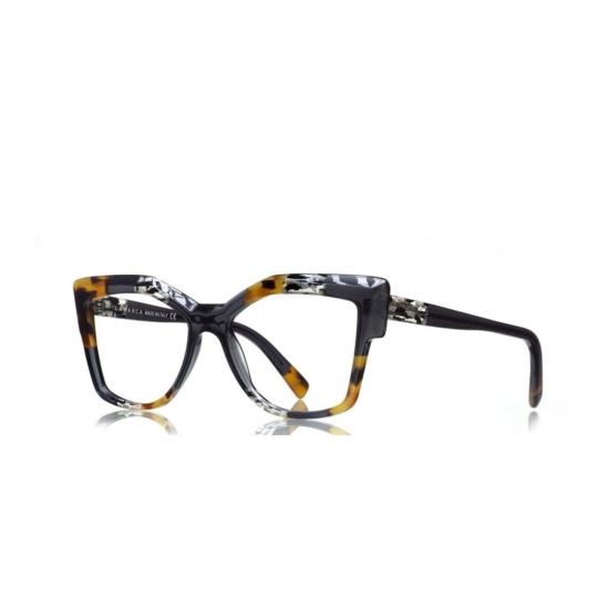  라마르카 안경 모자이크 패턴이 있는 모사이코 148 오버사이즈 스퀘어 프레임 안경